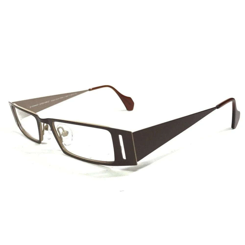 Iyoko-Inyake Eyeglasses Frames IY569 Col.123 Brown Rectangular 48-19-140
